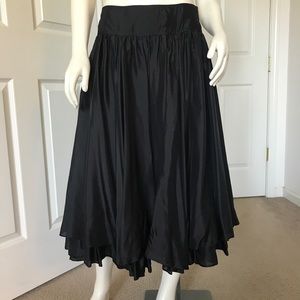 Miu Miu Black Silk Circle Skirt size 40 ITALY (6 US)